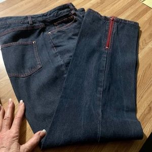 Red Accented JEANS